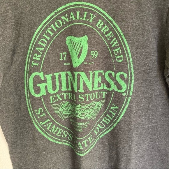Guinness Men’s extra stout beer tee size large.  Official merchandise! - Picture 2 of 5